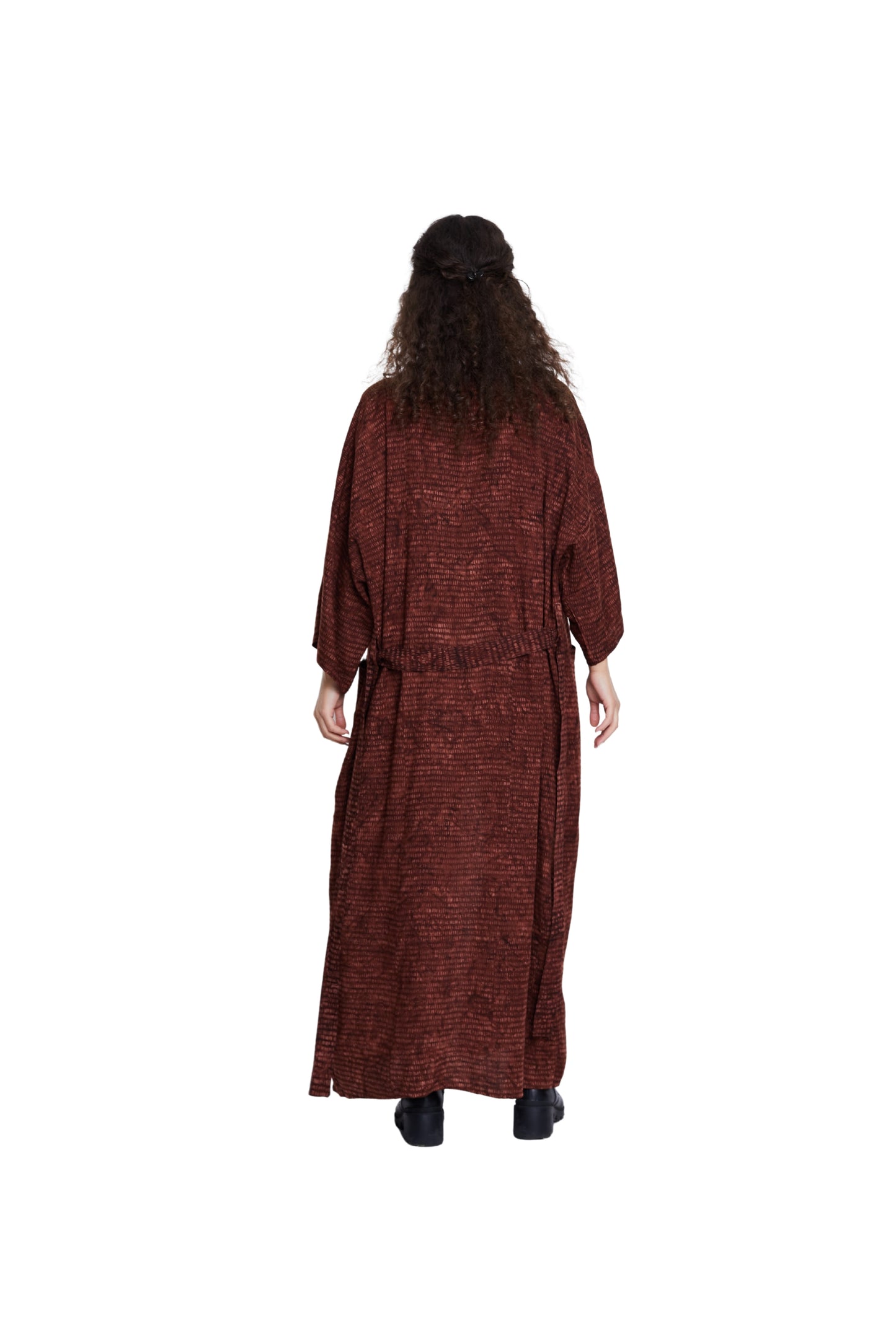 Extra long Brown handmade Kimono
