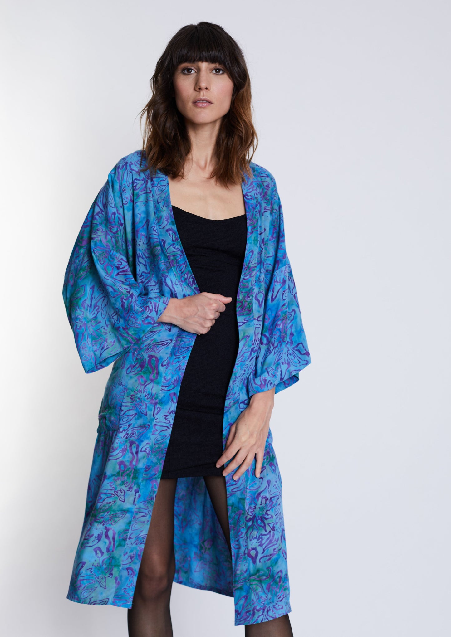 Long Lagoon-Blue handmade Kimono