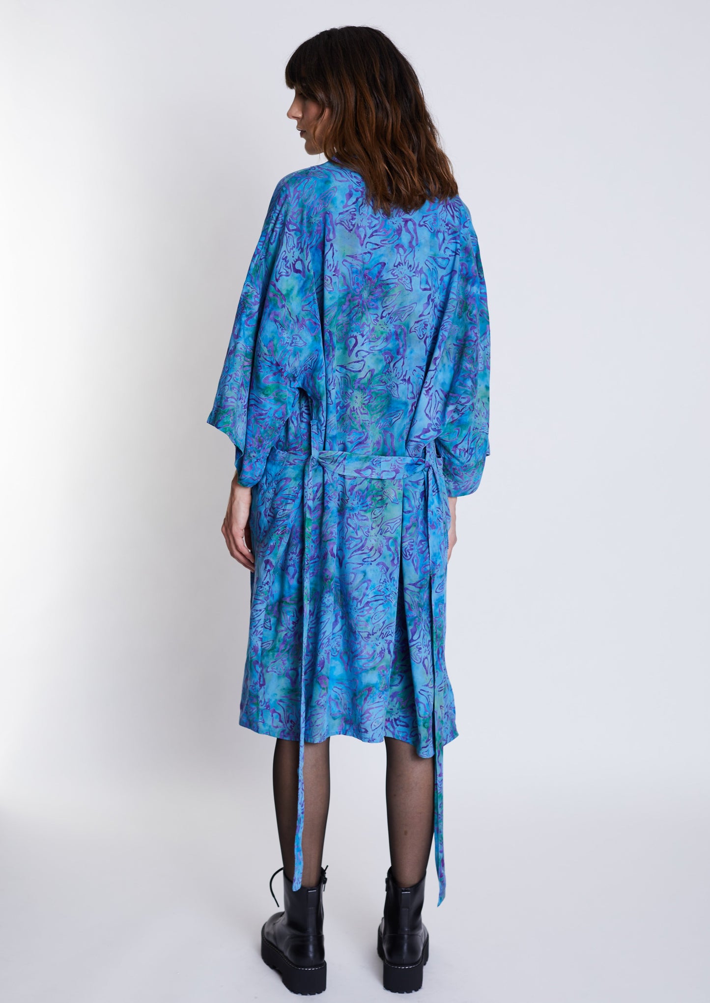 Long Lagoon-Blue handmade Kimono