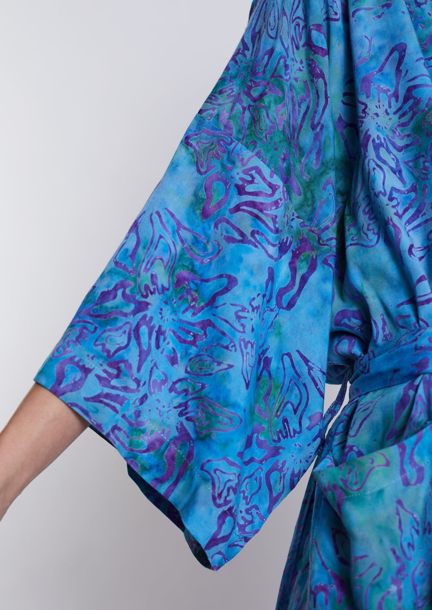 Long Lagoon-Blue handmade Kimono