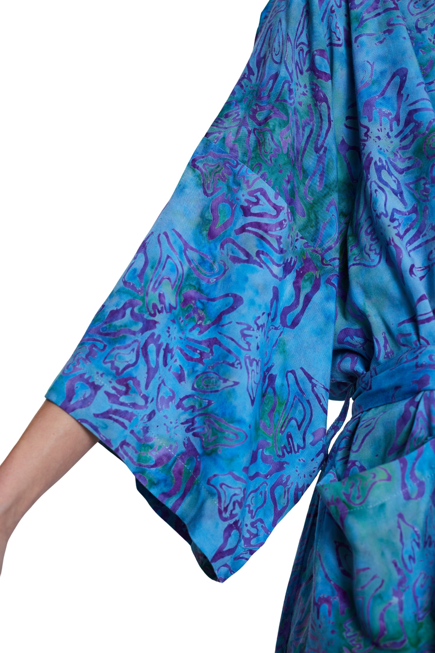 Long Lagoon-Blue handmade Kimono