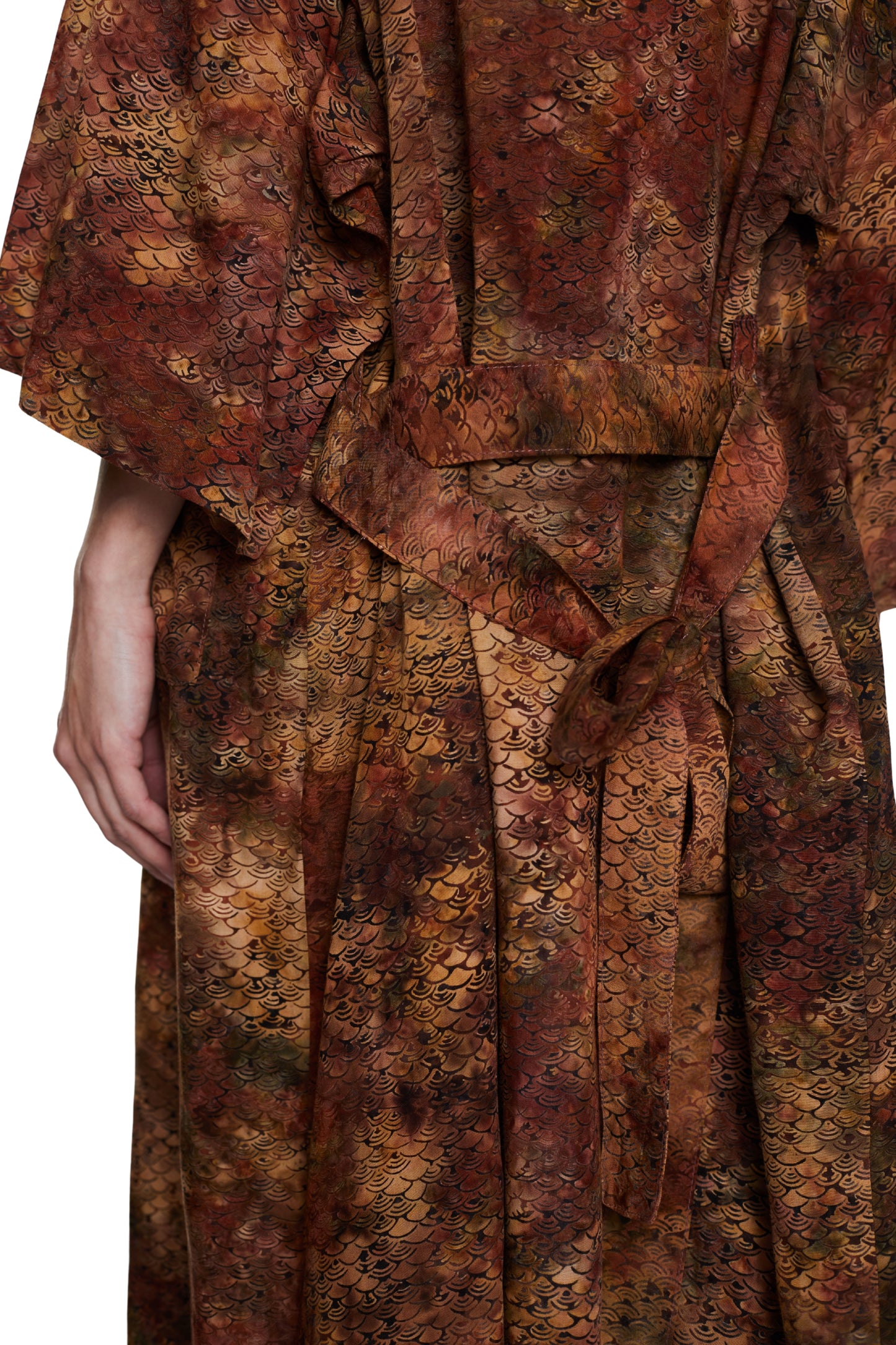 Long Mermaid-Brown handmade Kimono