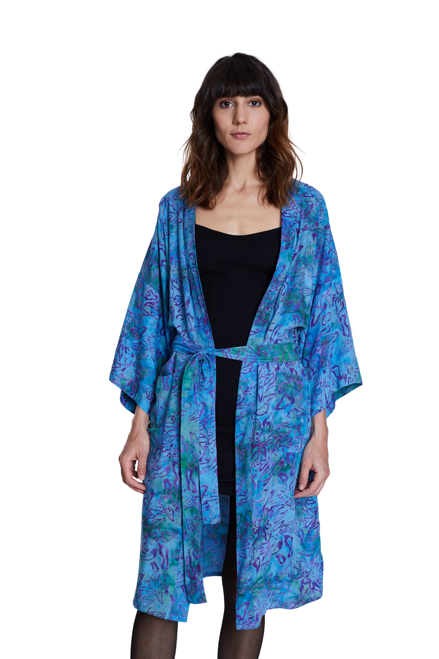 Long Lagoon-Blue handmade Kimono