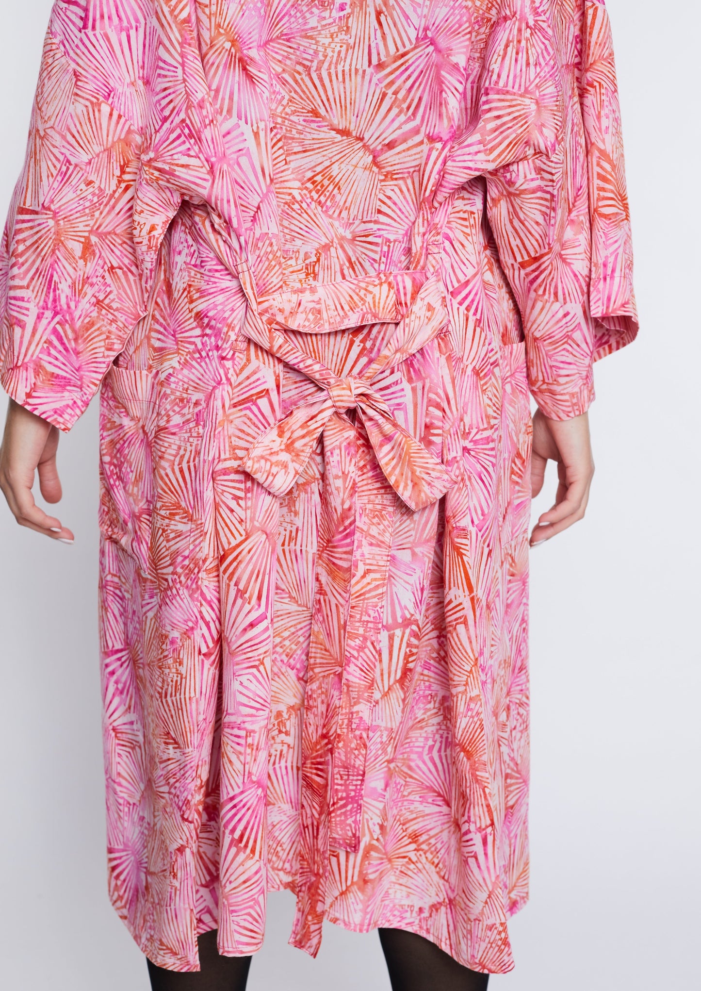 Langer Light-Pink handmade Kimono