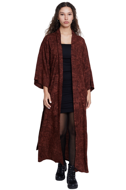 Extra long Brown handmade Kimono