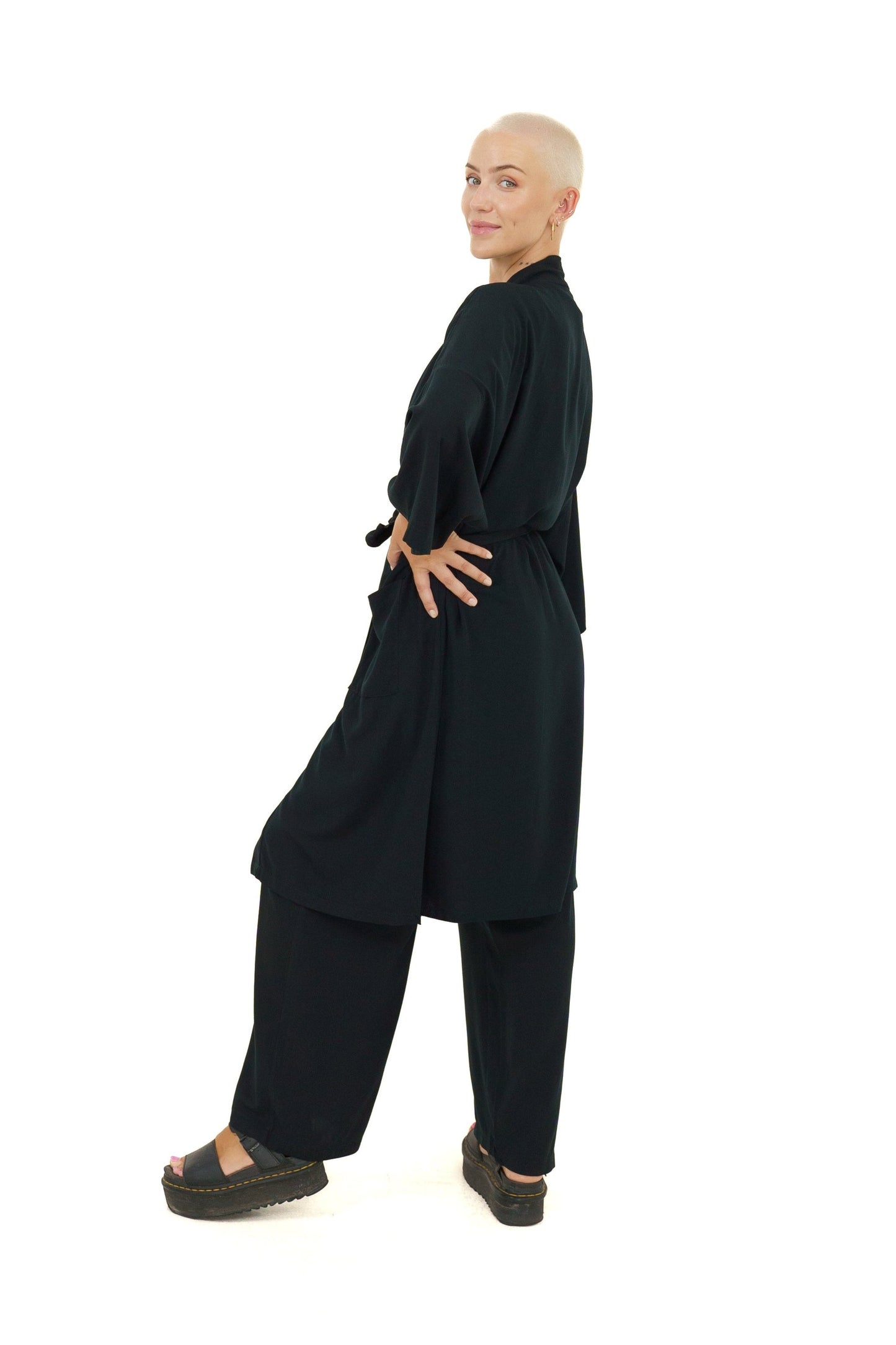 Kimono Set for Women in Black