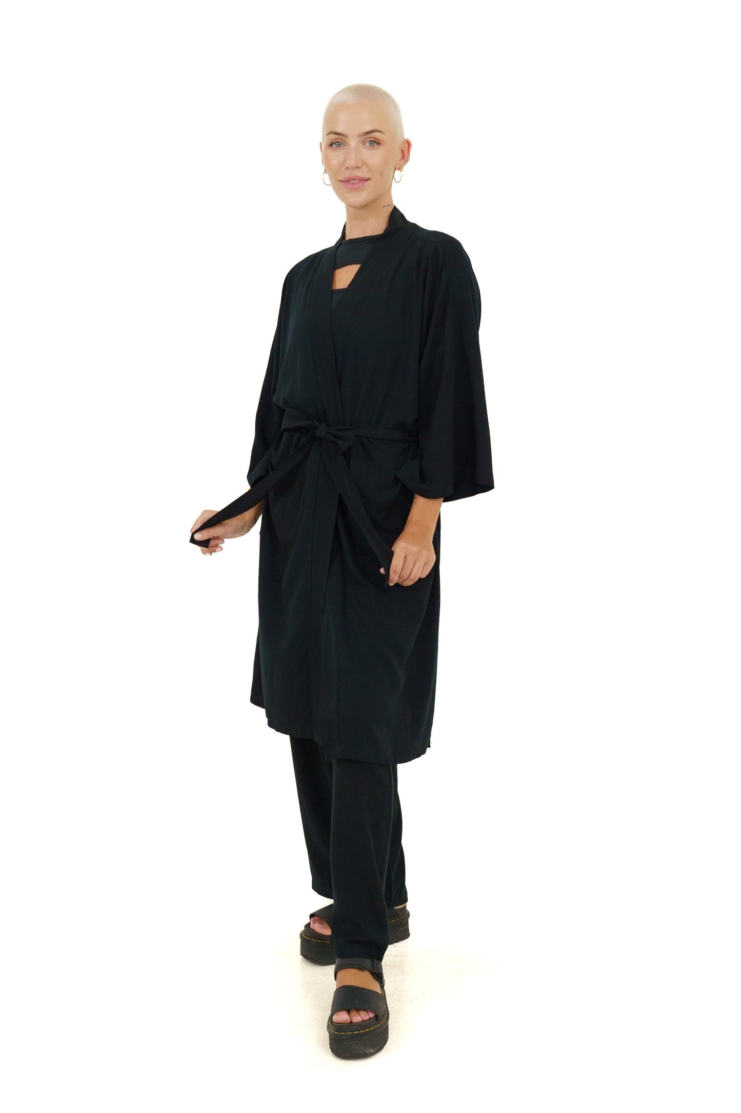 Kimono Set for Women in Black