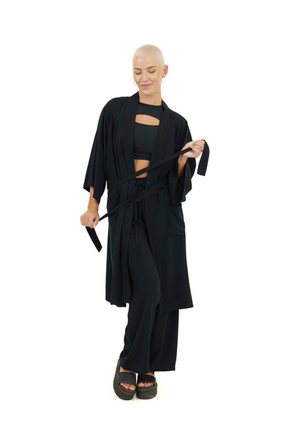 Kimono Set for Women in Black