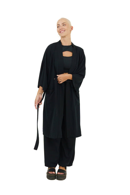 Kimono Set for Women in Black