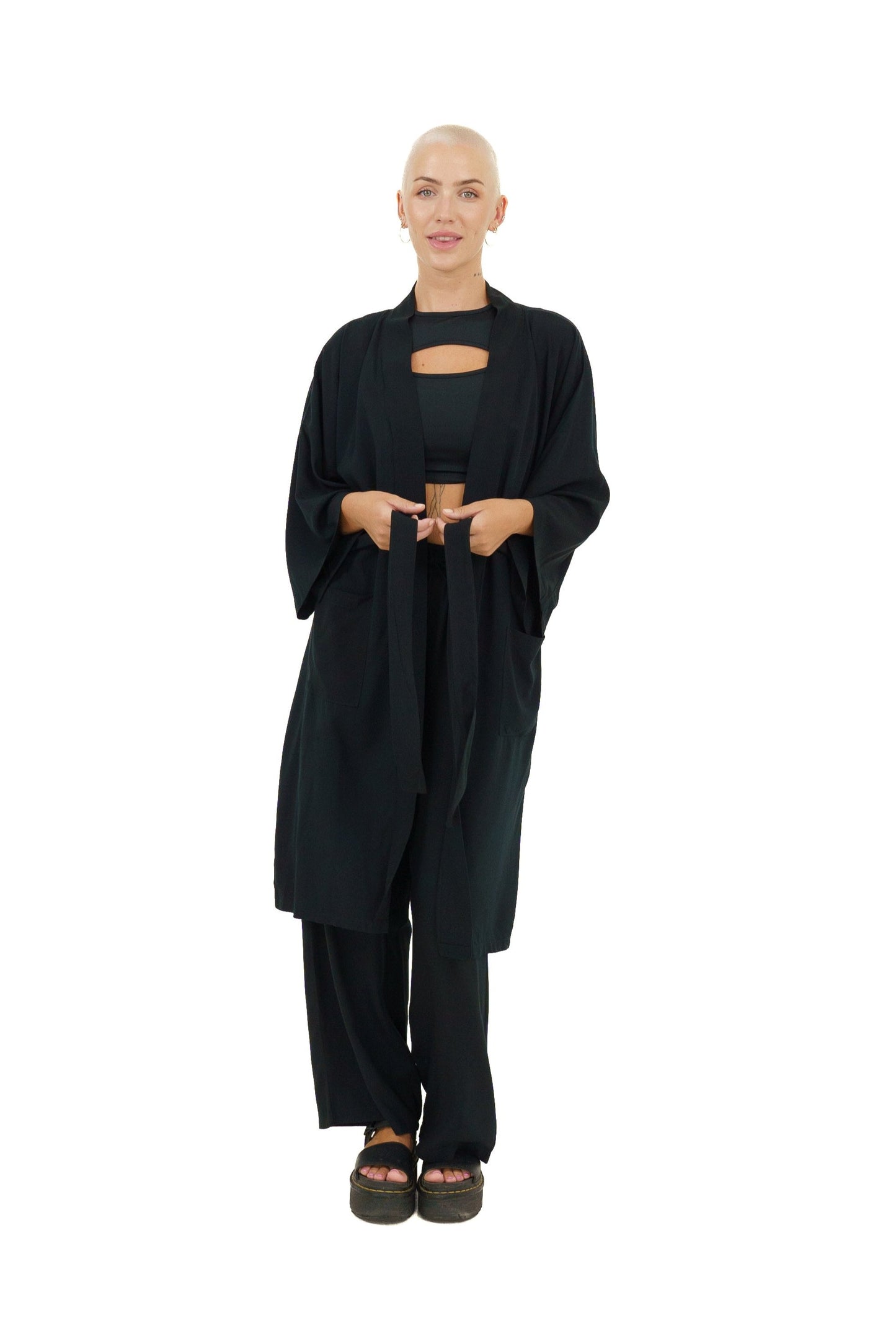 Kimono Set for Women in Black