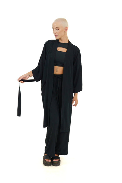 Kimono Set for Women in Black