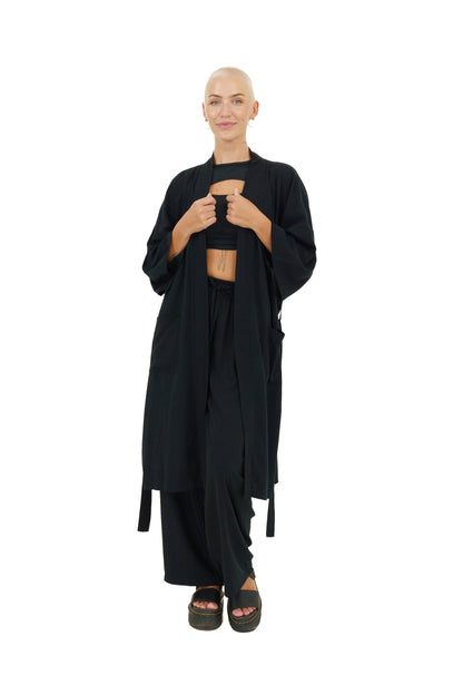 Kimono Set for Women in Black