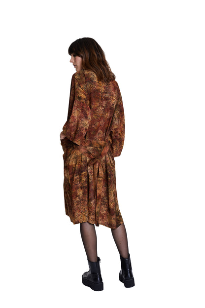 Long Mermaid-Brown handmade Kimono