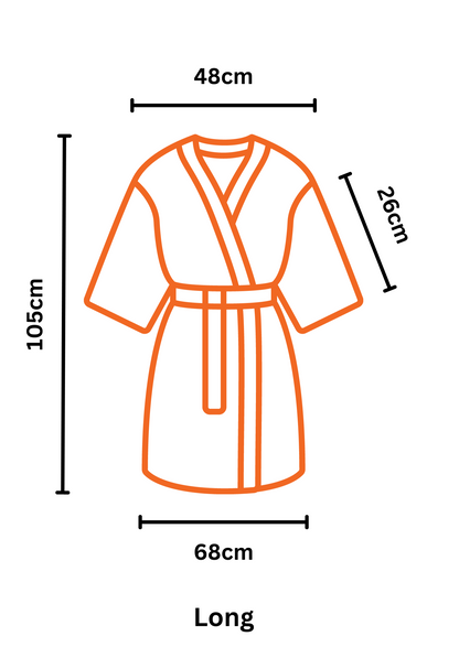 Langer Brown-Orange handmade Kimono